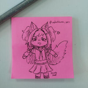 Post-it Katt @KattThistle
